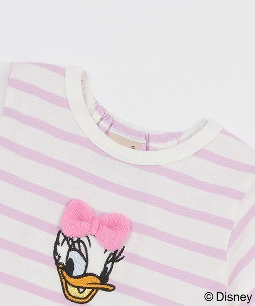 petit main(プティマイン)の「【Disney】ボーダーアップリケT(Tシャツ/カットソー・キッズ・ライトブルー/ピンク/ラベンダー・80cm/90cm/110cm/100cm/120cm/130cm)」の22枚目の写真