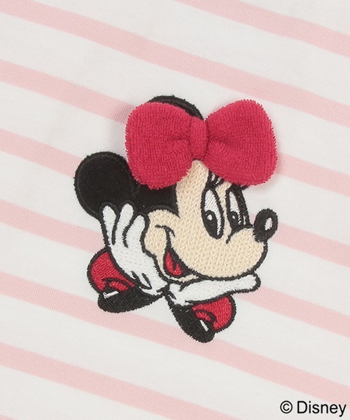 petit main(プティマイン)の「【Disney】ボーダーアップリケT(Tシャツ/カットソー・キッズ・ライトブルー/ピンク/ラベンダー・80cm/90cm/110cm/100cm/120cm/130cm)」の20枚目の写真