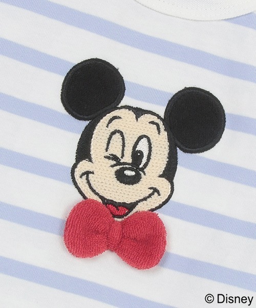 petit main(プティマイン)の「【Disney】ボーダーアップリケT(Tシャツ/カットソー・キッズ・ライトブルー/ピンク/ラベンダー・80cm/90cm/110cm/100cm/120cm/130cm)」の19枚目の写真