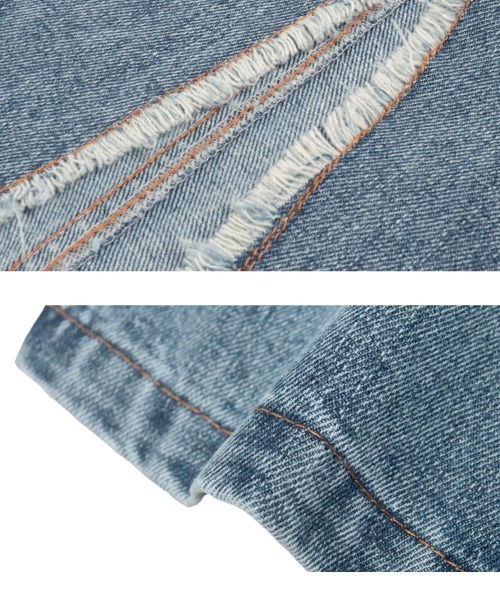 KOBE LETTUCE（コウベレタス）の「スリットデニムスカート（デニムスカート・レディース・ブラック/ブルー/グレー・M/S）」の9枚目の写真