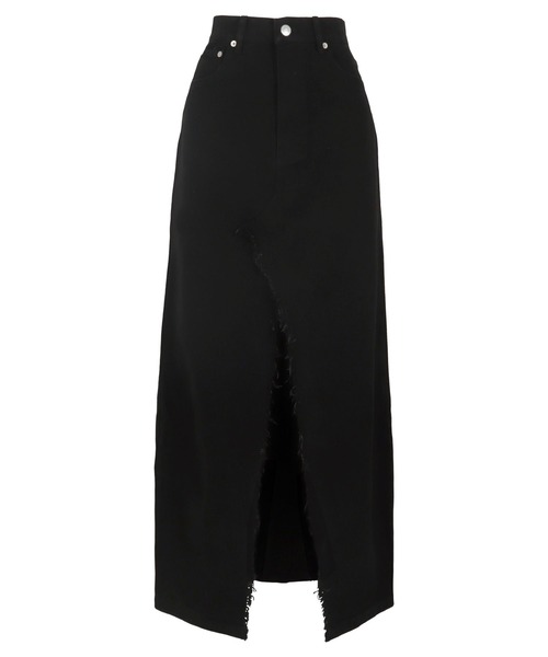 KOBE LETTUCE（コウベレタス）の「スリットデニムスカート（デニムスカート・レディース・ブラック/ブルー/グレー・M/S）」の10枚目の写真