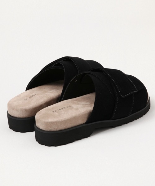 RAGEBLUE（レイジブルー）の「ベルトスライド/シンセティックスウェードサンダル（サンダル・メンズ・ブラック・MEDIUM/LARGE）」の7枚目の写真