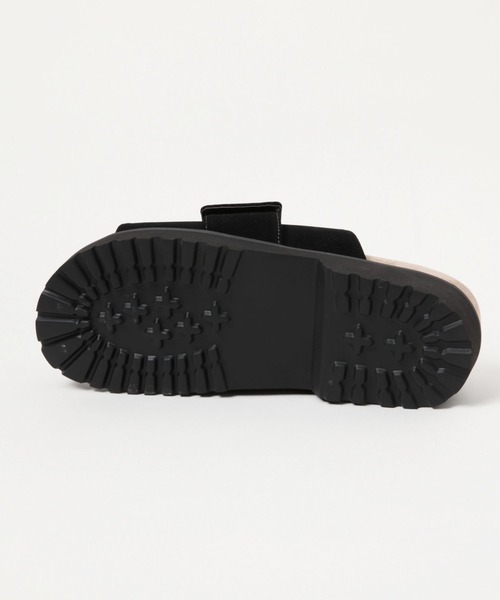 RAGEBLUE（レイジブルー）の「ベルトスライド/シンセティックスウェードサンダル（サンダル・メンズ・ブラック・MEDIUM/LARGE）」の8枚目の写真