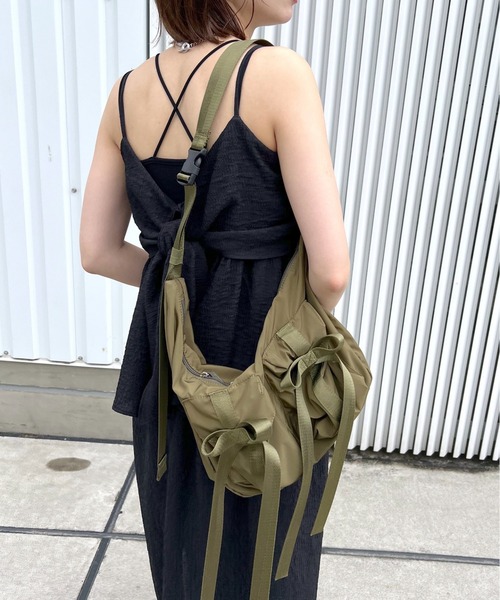 ナイロンリボンショルダーBAG 128281 【500mlペットボトル収納