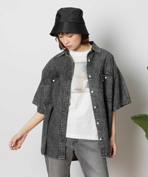 BACK NUMBER(バックナンバー)ライトオンスデニム半袖ビッグシャツ