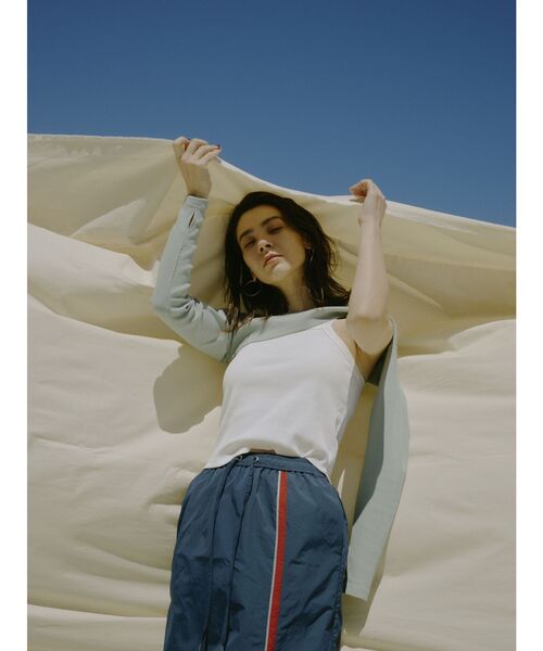 Ungrid(アングリッド)の「タンクレイヤードショートロングスリーブTee(Tシャツ/カットソー・レディース・ピンク/グリーン/ブラック・FREE)」の4枚目の写真