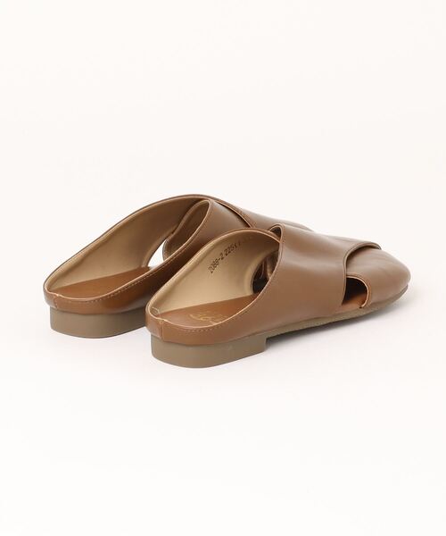 shoes365(シューズスリーシックスファイヴ)の「【shoes365】クロスデザインサンダル (SS)(サンダル・レディース・オフホワイト/ベージュ/ブラウン・23.0cm/23.5cm/24.0cm/24.5cm/22.5cm/25.0cm)」の4枚目の写真