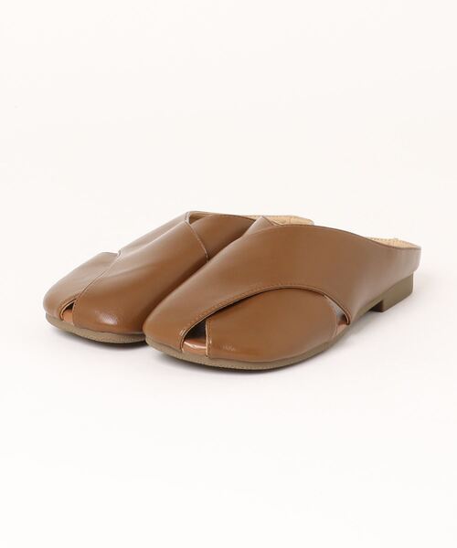 shoes365(シューズスリーシックスファイヴ)の「【shoes365】クロスデザインサンダル (SS)(サンダル・レディース・オフホワイト/ベージュ/ブラウン・23.0cm/23.5cm/24.0cm/24.5cm/22.5cm/25.0cm)」の6枚目の写真