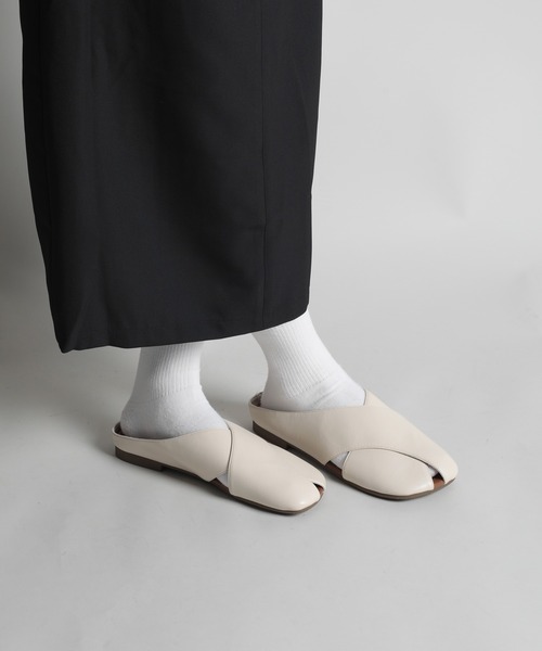 Fortune Horoscopeクロスパンプス セール】【shoes365】クロスデザインのスリッパ風パンプス