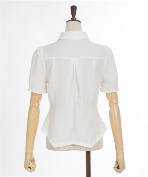 axes femme（アクシーズファム）の「コルセット風ダブルボタンブラウス（シャツ/ブラウス・レディース・ホワイト/ブラック/ブルーグリーン・FREE）」の18枚目の写真