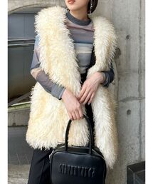 MURUA | フェイクファーオーバージレ(ベスト)