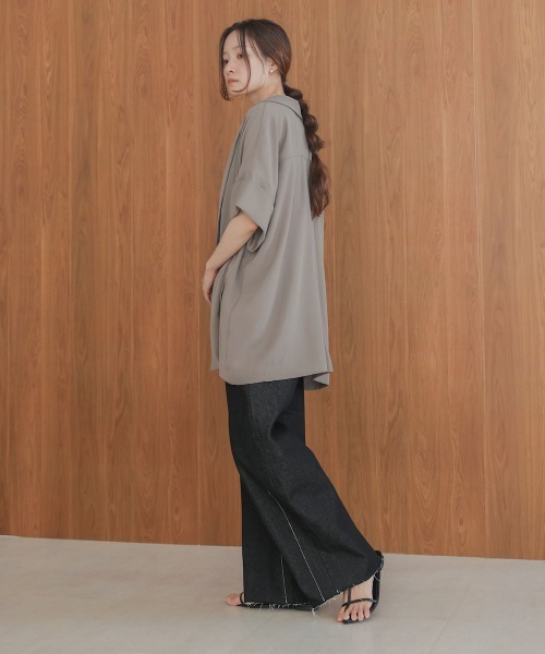 Bab（バブ）の「【S・Mサイズ展開あり】カーブデニムパンツ（デニムパンツ・レディース・インディゴブルー/ブラック・M/S）」の10枚目の写真