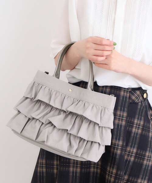 grove(グローブ)の「◆ティアード2WAYトート(トートバッグ・レディース・ダークグレー/ブラック/ライトグレー/ブラック系その他4/ブラウン系その他5/ライトグレー系3・00)」の1枚目の写真