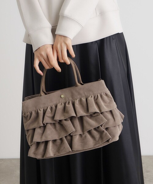 grove(グローブ)の「◆ティアード2WAYトート(トートバッグ・レディース・ダークグレー/ブラック/ライトグレー/ブラック系その他4/ブラウン系その他5/ライトグレー系3・00)」の6枚目の写真