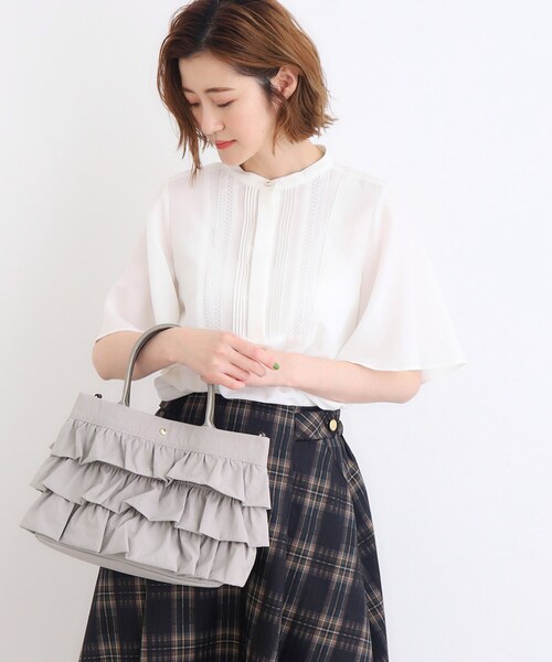 grove(グローブ)の「◆ティアード2WAYトート(トートバッグ・レディース・ダークグレー/ブラック/ライトグレー/ブラック系その他4/ブラウン系その他5/ライトグレー系3・00)」の7枚目の写真