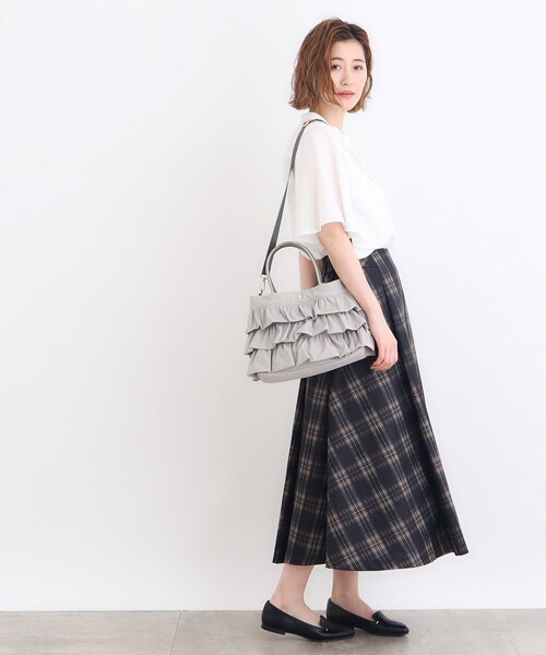 grove(グローブ)の「◆ティアード2WAYトート(トートバッグ・レディース・ダークグレー/ブラック/ライトグレー/ブラック系その他4/ブラウン系その他5/ライトグレー系3・00)」の9枚目の写真