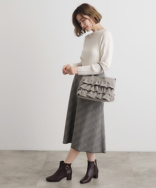 grove(グローブ)の「◆ティアード2WAYトート(トートバッグ・レディース・ダークグレー/ブラック/ライトグレー/ブラック系その他4/ブラウン系その他5/ライトグレー系3・00)」の15枚目の写真