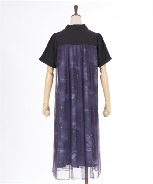 axes femme（アクシーズファム）の「エトワール柄チュール重ね