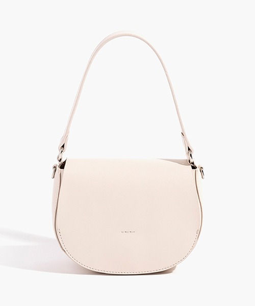 YAHKI(ヤーキ)の「YAHKI/ヤーキ VEAGAN LEATHER ハーフムーンバッグ(ショルダーバッグ・レディース・ブラック/アイボリー/ブルー・FREE)」の6枚目の写真