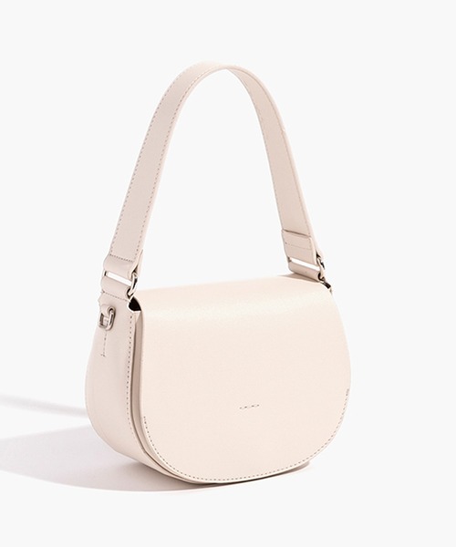 YAHKI(ヤーキ)の「YAHKI/ヤーキ VEAGAN LEATHER ハーフムーンバッグ(ショルダーバッグ・レディース・ブラック/アイボリー/ブルー・FREE)」の5枚目の写真