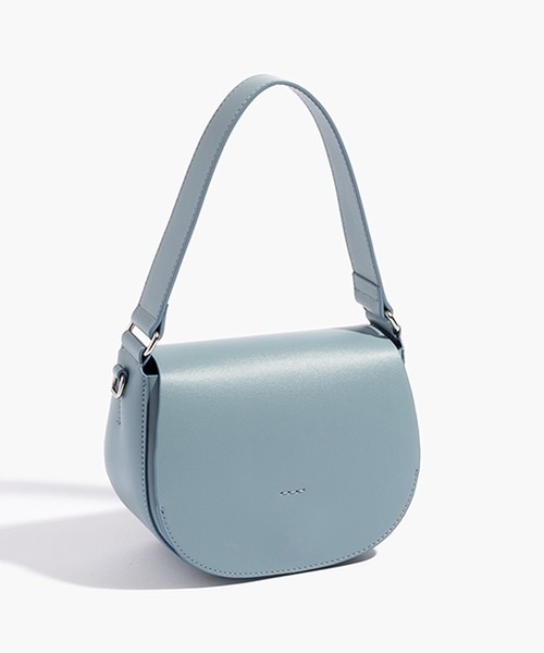 YAHKI(ヤーキ)の「YAHKI/ヤーキ VEAGAN LEATHER ハーフムーンバッグ(ショルダーバッグ・レディース・ブラック/アイボリー/ブルー・FREE)」の14枚目の写真