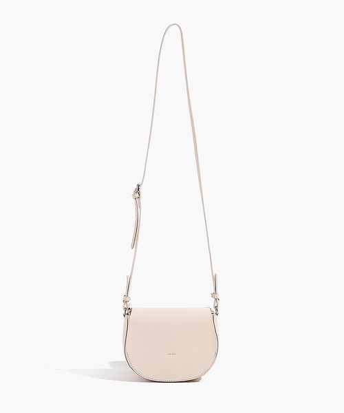YAHKI(ヤーキ)の「YAHKI/ヤーキ VEAGAN LEATHER ハーフムーンバッグ(ショルダーバッグ・レディース・ブラック/アイボリー/ブルー・FREE)」の7枚目の写真