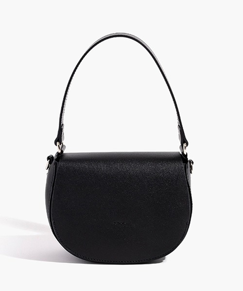 YAHKI(ヤーキ)の「YAHKI/ヤーキ VEAGAN LEATHER ハーフムーンバッグ(ショルダーバッグ・レディース・ブラック/アイボリー/ブルー・FREE)」の10枚目の写真