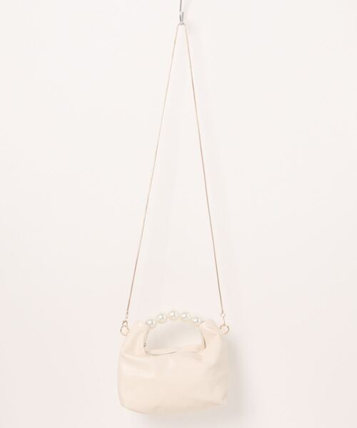 パール様　ショルダーバッグ Select Shop 2wayパールハンドルショルダーバッグ ブラック