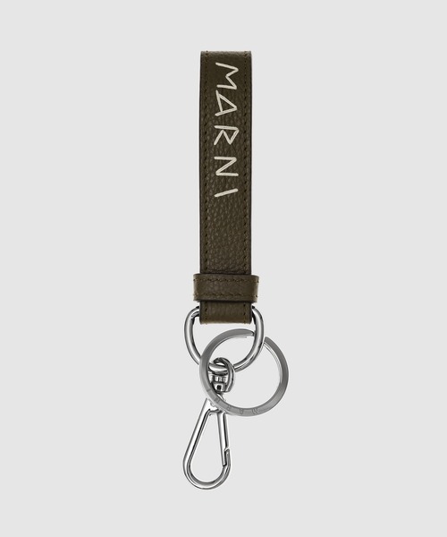 MARNI正規品/送料関税込み Mending Logo Keyring 関税込み＊国内発送 MARNI （マルニ ） ロゴ刺繍キーホルダー