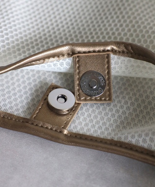 Bonjour Sagan（ボンジュールサガン）の「巾着付きメッシュバッグ（ショルダーバッグ・レディース・ブラック/アイボリー・FREE）」の20枚目の写真