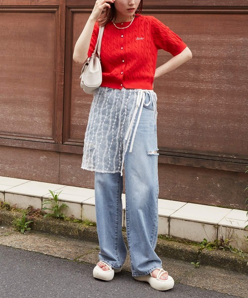 w closet（ダブルクローゼット）の「シアーラップスカート（スカート