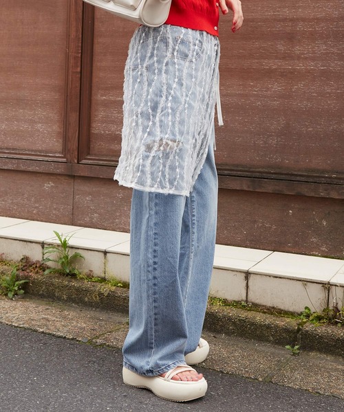 w closet（ダブルクローゼット）の「シアーラップスカート（スカート