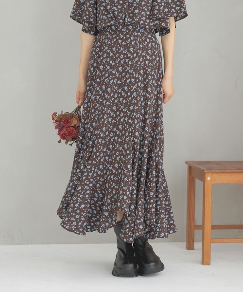 mysty woman（ミスティウーマン）の「エスカルゴマーメイドスカート2 140917（スカート・レディース・ブラウン系その他/ブラック系その他/ホワイト系その他/ブラック/アイボリー・FREE）」の5枚目の写真