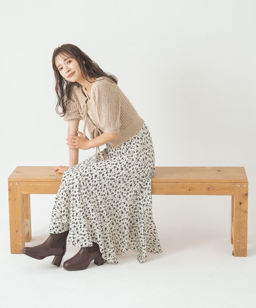 mysty woman（ミスティウーマン）の「エスカルゴマーメイドスカート2 140917（スカート・レディース・ブラウン系その他/ブラック系その他/ホワイト系その他/ブラック/アイボリー・FREE）」の7枚目の写真