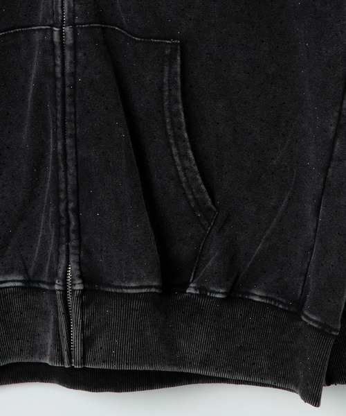 Figments（フィグメンツ）の「スーパービッグビジューZIPパーカー（パーカー・レディース・スミクロ・X-LARGE）」の11枚目の写真