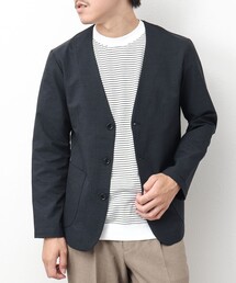 NOLLEY'S goodman | 《セットアップ/ビジカジ対応》COOLDOTS ノーカラージャケット(ノーカラージャケット)