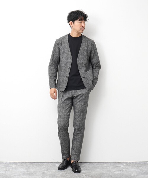 NOLLEY'S goodman(ノーリーズグッドマン)の「《セットアップ/ビジカジ対応》COOLDOTS ノーカラージャケット(ノーカラージャケット・メンズ・ネイビー/インディゴブルー/グレー・M/L/S)」の22枚目の写真