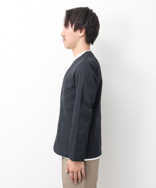 NOLLEY'S goodman(ノーリーズグッドマン)の「《セットアップ/ビジカジ対応》COOLDOTS ノーカラージャケット(ノーカラージャケット・メンズ・ネイビー/インディゴブルー/グレー・M/L/S)」の15枚目の写真