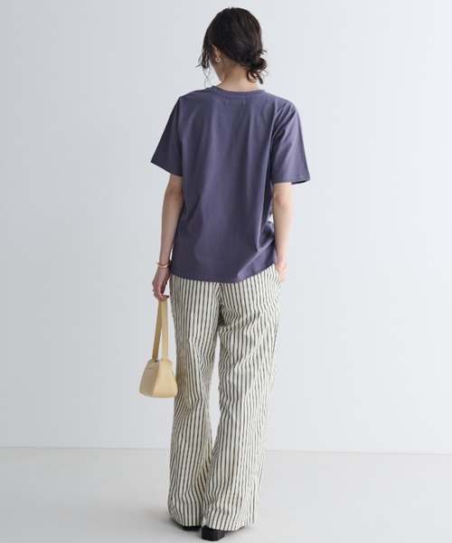 MERLOT(メルロー)の「アニマルイラストTシャツ(Tシャツ/カットソー・レディース・ネイビー/オフホワイト・FREE)」の10枚目の写真