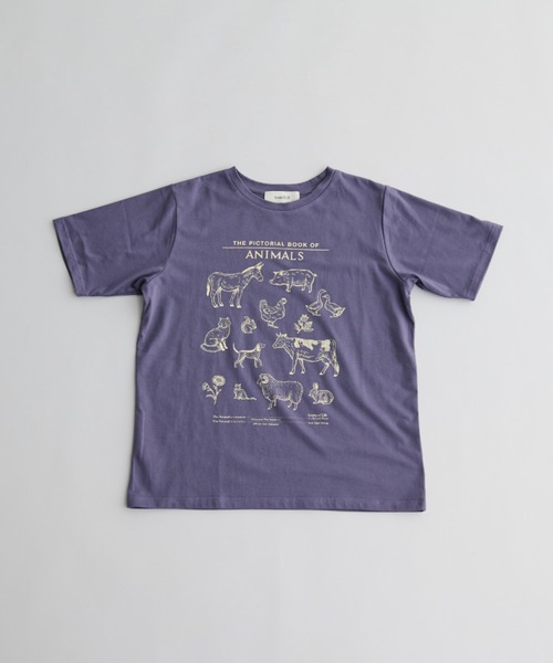 MERLOT(メルロー)の「アニマルイラストTシャツ(Tシャツ/カットソー・レディース・ネイビー/オフホワイト・FREE)」の21枚目の写真