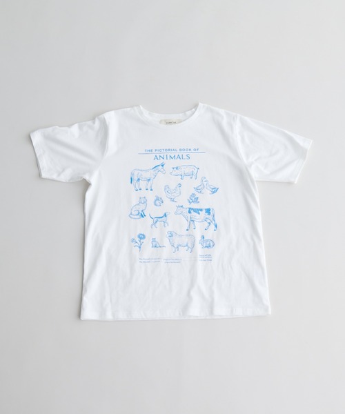 MERLOT(メルロー)の「アニマルイラストTシャツ(Tシャツ/カットソー・レディース・ネイビー/オフホワイト・FREE)」の22枚目の写真