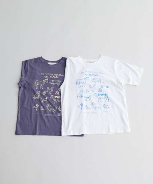 MERLOT(メルロー)の「アニマルイラストTシャツ(Tシャツ/カットソー・レディース・ネイビー/オフホワイト・FREE)」の20枚目の写真