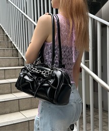 リボンボストンバッグ