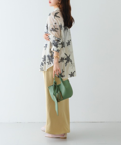 RODE SKO（ロデスコ）の「ポーチ付タックミニショルダーバッグ（ショルダーバッグ・レディース・ブラック/オレンジ/アイボリー/グレー/ミント・ONE）」の20枚目の写真