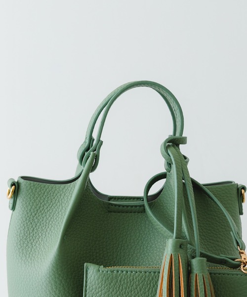 RODE SKO（ロデスコ）の「ポーチ付タックミニショルダーバッグ（ショルダーバッグ・レディース・ブラック/オレンジ/アイボリー/グレー/ミント・ONE）」の17枚目の写真