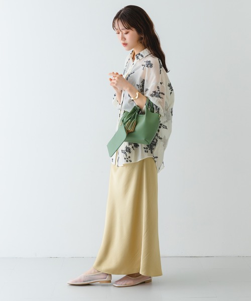 RODE SKO（ロデスコ）の「ポーチ付タックミニショルダーバッグ（ショルダーバッグ・レディース・ブラック/オレンジ/アイボリー/グレー/ミント・ONE）」の11枚目の写真