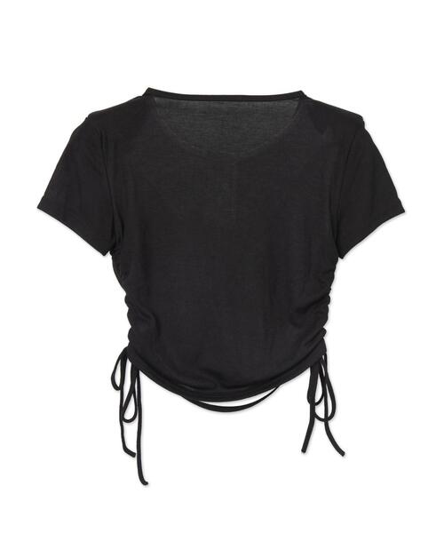 dispark（ディスパーク）の「DISPARK/サイドギャザーアンサンブル風T（アンサンブル・レディース・グレー/ブラック・FREE）」の15枚目の写真