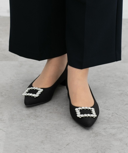 Honeys（ハニーズ）の「モチーフ付ポインテッドパンプス（パンプス・レディース・ブラック/ライトベージュ/ブラック系その他/モカ/ライトカーキ・22.5/23.0/23.5/24.0/24.5）」の6枚目の写真