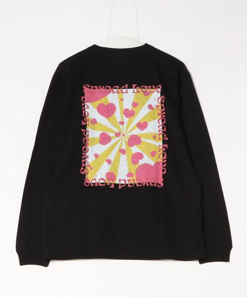 Mag.(マグ)の「【Spread Love】オリジナルプリント L/S T(Tシャツ/カットソー・レディース・ホワイト/ブラック・MEDIUM/LARGE)」の3枚目の写真
