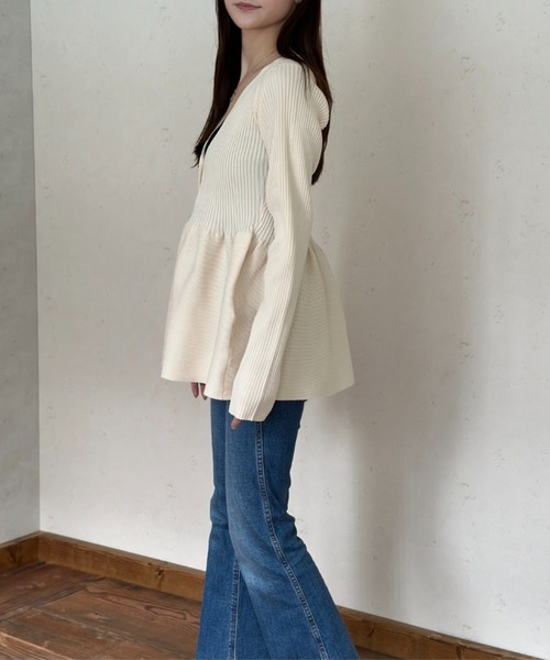 ペプラム　peplum ヨシキヒシヌマ　長袖シャツ　トップス　カーディガン 楽天市場】ペプラム カーディガンの通販